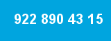 922 890 43 15